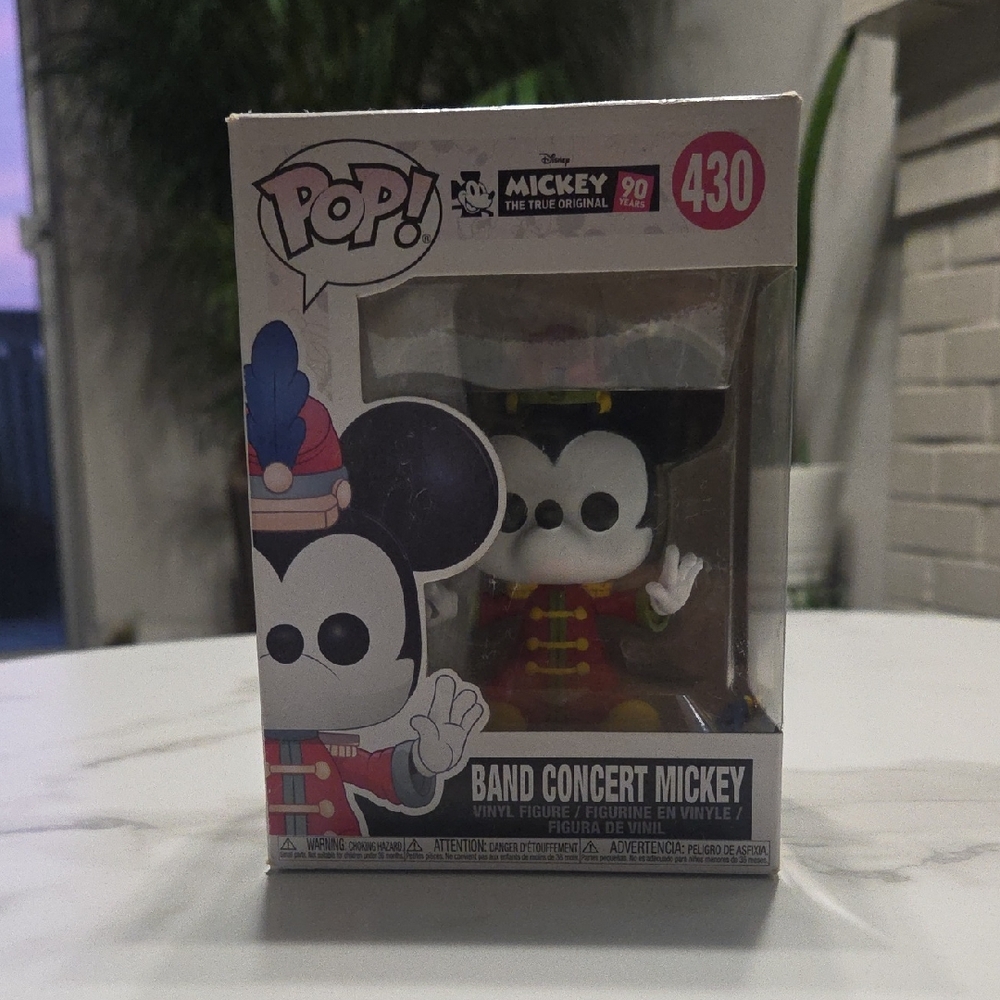 Disney Band Concert Mickey Figure with Red and Gold Outfit